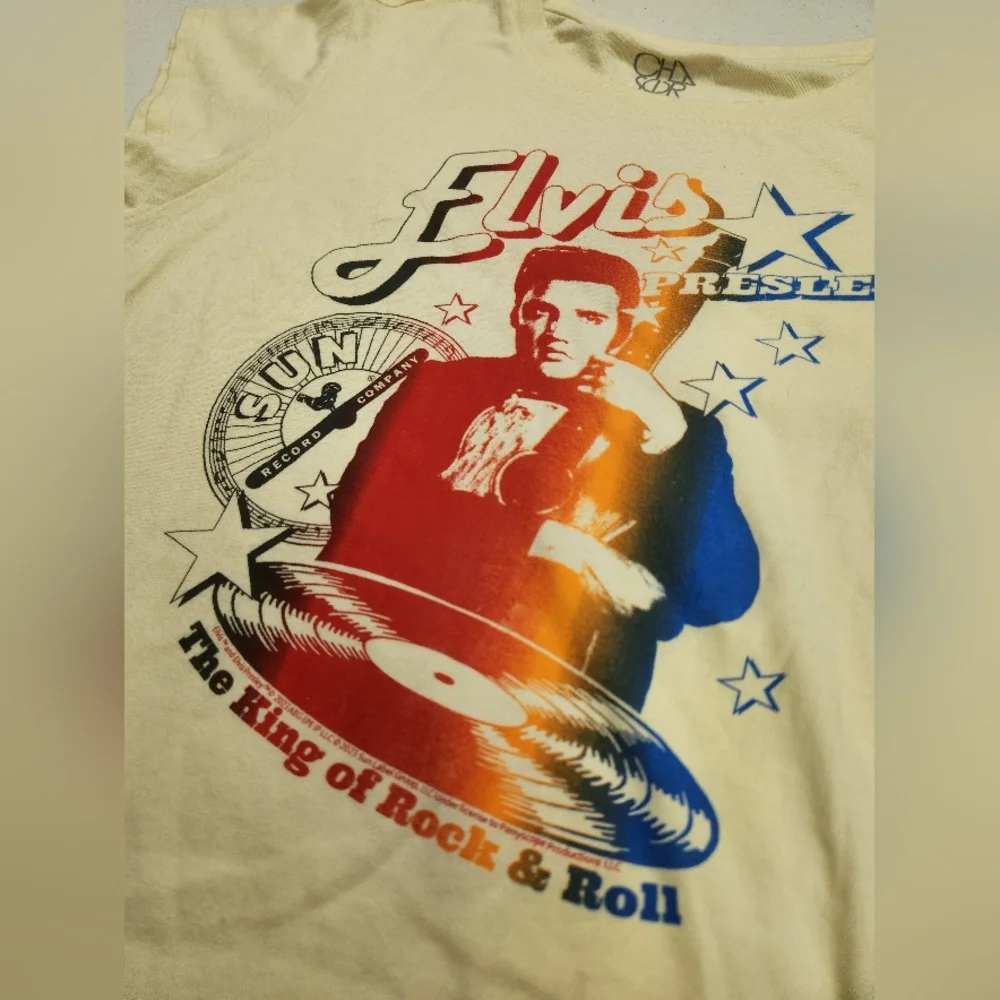 Chaser Brand - Elvis Presley Graphic T-Shirt - Almond. Mannequin Worn Only. - Picture 6 of 16